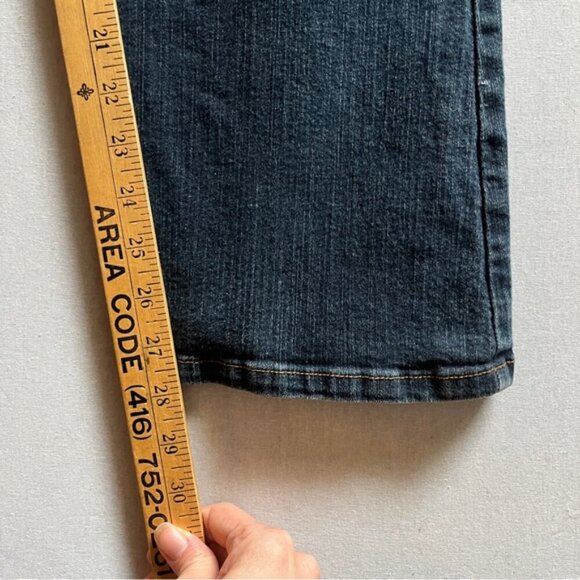 NYDJ tummy tuck high rise bootcut dark wash jeans Sz 14P - Picture 9 of 11